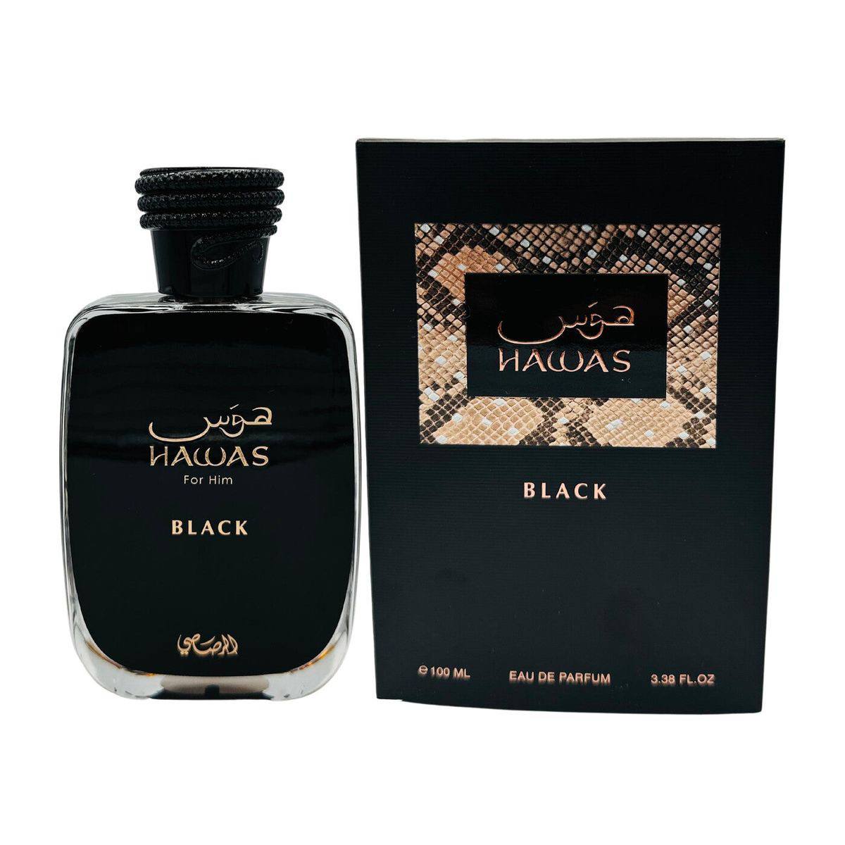 Rasasi Hawas Black EDP for men 3.38OZ